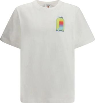 Casablanca LArche T-shirt - Heren - T-shirts - Wit - XL - Katoen - Tops