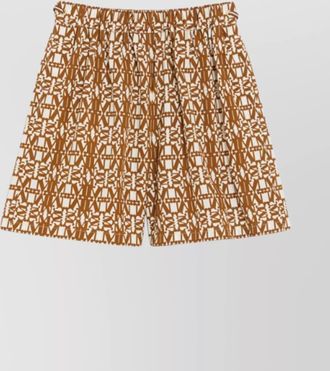 Max Mara side drawstring elasticated shorts