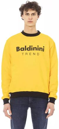 Baldinini Yellow Cotton Men Mens Sweater