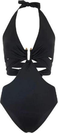 Just Cavalli Geometric Cut-Out Badpak - Dames - Badpakken - Zwart - M - Badmode