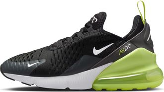 Nike Nike Air Max 270 Big Kids Shoes (943345-704, Light Lemon Twist/Black/Anthracite/White) Size 6.5