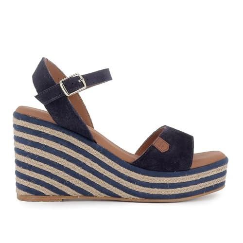 Sandales Popa Chaussures Sandales POPA Arambol Cuir Compensé Blanc