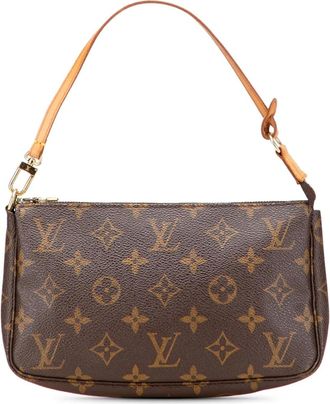Louis Vuitton Borsa a spalla Pochette con monogramma 2002 - Marrone