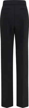 Valentino Womens Wool Flare Pants Black Trousers