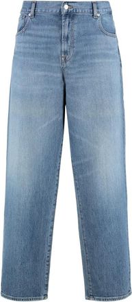 7 For All Mankind Loose-fit jeans met metalen details - Heren - Regular Fit Jeans - Blauw - W38 - Katoen - Jeans