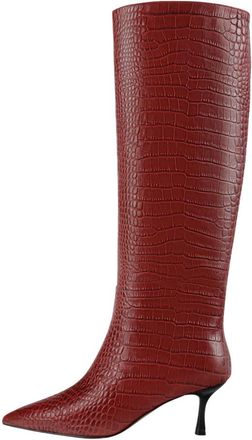 L37 Hoge Hakken Laarzen - Dames - Laarzen met Hak - Rood - 38 EU - Schoenen