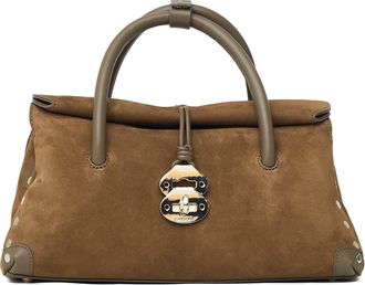 Zanellato Structured Roll-Top Magnetic Closure Small Handbag