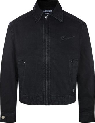 Jacquemus Canevas de-N&icirc;mes Denim Jacket - Heren - Spijkerjassen - Zwart - L - Denim - Jassen