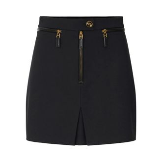 Elisabetta Franchi Dames, Rokken, Zwart, Maat: XS Leer