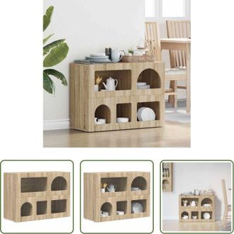 vidaXL Credenza in legno - Credenza Rovere Sonoma 80.5 x 35 x 59 cm Legno multistrato