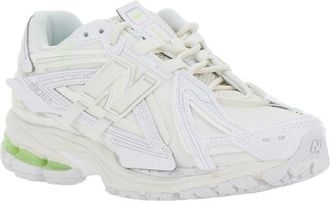 New Balance Unisex White Sneaker With Mesh Design Synthetic Fabric Trainers