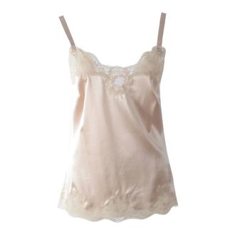 Dolce & Gabbana Lingerie Top - female - Dolce & Gabbana - Sleeveless Tops - Beige - S - Tops