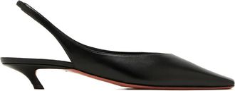 Amina Muaddi Jamie slingback pumps met vierkante neus - Zwart