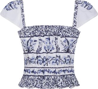 Farm Rio Sleeveless Tops - Dames - Tops zonder mouwen - Blauw - M - Tops