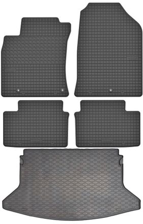 OEM Hyundai I30 Iii Hatchback De 2017 (juego) - Alfombrillas De Goma Para Coche + Alfombrilla Para Maletero