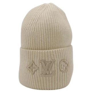 Louis Vuitton Pre-owned Accessories, female, Beige, Size: ONE SIZE Pre-owned Beanie LV Headline Wool Knit Cap