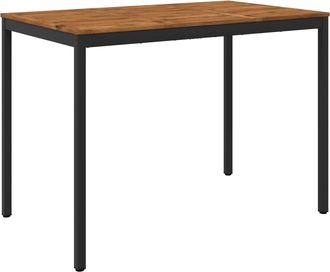 vidaXL Mesa De Bar Para Jard&iacute;n Natural Y Negro 147 X 88,5 X 105 Cm Vidaxl