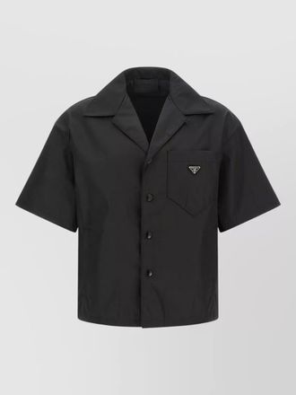 Prada regenerated re nylon short sleeve shirt jacket