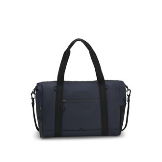 BOSS Reflective-detail holdall in faux leather