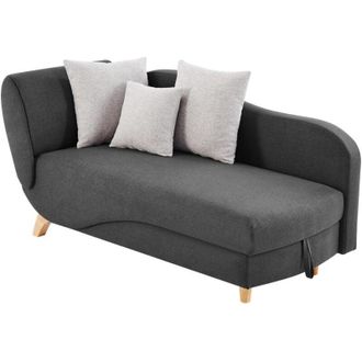 Letto Combinato RIGALI 90x200 Cm Con Scrivania E Vani Portaoggetti - Colore Naturale/Antracite, Modulabile, Per Cameretta