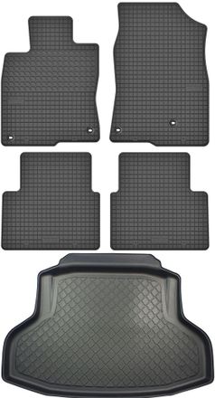 OEM Juego De Alfombrillas De Goma Para Coche Y Alfombrilla Para Maletero Para Honda Civic X Sed&aacute;n Desde Mayo De 2017