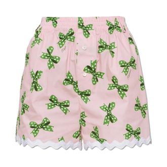 Moschino Short Shorts, female, Pink, Size: XS Printed Shorts