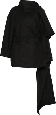 Entire studios Mini Scarfcoat Black