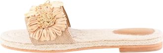 Seychelles Womens Botanical Gardens Flower Sandals In Vanilla