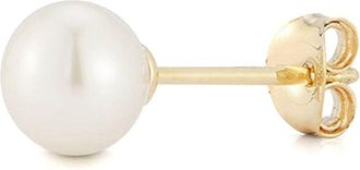 Mateo Bijoux Orecchini a bottone in oro giallo 14kt con perle