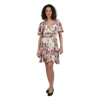 Ralph Lauren Romantische jurk met bloemenprint - Dames - Korte kleedjes - Veelkleurig - M - Polyester - Kleedjes
