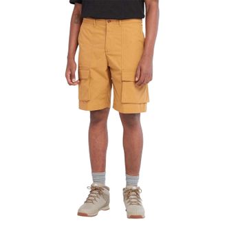 Timberland Heren Waterafstotende Leren Badge Relaxed Fit Cargo Shorts (Tarwe)