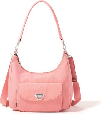Baggallini Coastal Flip Lock Half Moon Bag in Terracotta at Nordstrom