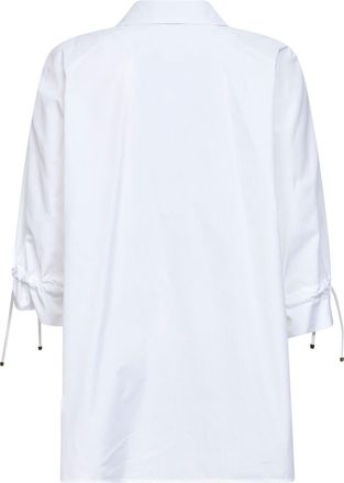 Max Mara Womens Blouse Mxmadorni White Cotton Poplin Shirt