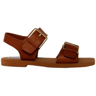 Steve Madden Santo Sandal Cognac Leather SANT07S1-203 Womens