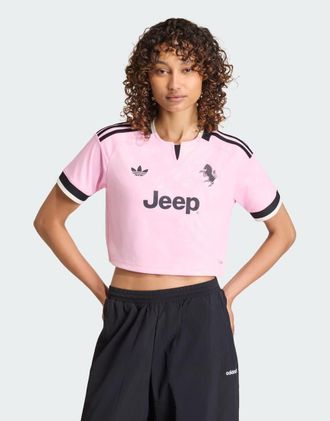 adidas Juventus 26/27 maglia away corta in true pink / black-Rosa