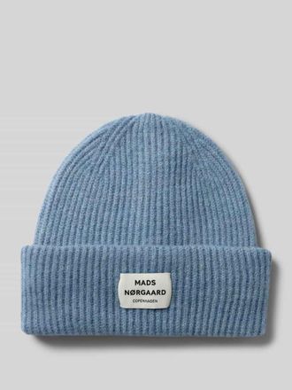 Mads Norgaard M&uuml;tze aus Schurwoll-Mix mit Label-Patch Modell Tosca Anju in Hellblau, Gr&ouml;&szlig;e 1