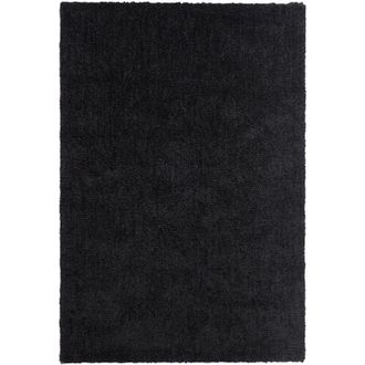 Beliani Tappeto shaggy nero 140 x 200 cm Demre