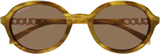 Gucci Sunglasses Gg2033 Sa 003 Brown Striped/Brown Women