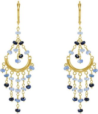 Jewelmak 14K Sapphire Earring