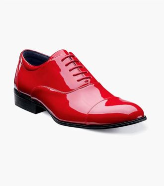 Stacy Adams Mens Gala Cap Toe Oxfords In Red