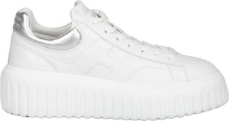 Hogan Stripes Leather Trainers - female - Hogan - Sneakers - White - 7 UK - Shoes