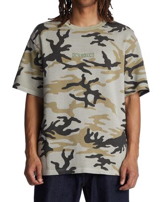 DC Sweatshirt DC SHOES Conceal, Herren, Gr. S, bunt (overcast camo), Obermaterial: 100% Walkfrottier;, Sweatshirts Sweatshirt