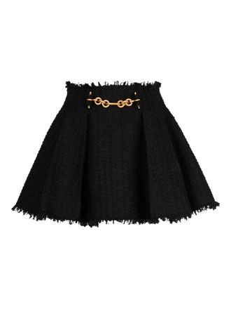 Balmain pleated mini skirt - Black
