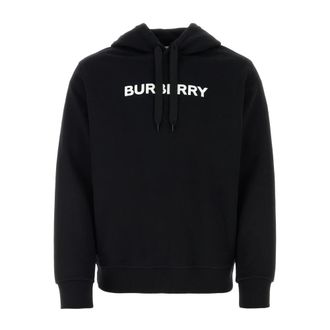 Burberry Hoodies, male, Black, Size: 2XL Cotton Sweatshirt