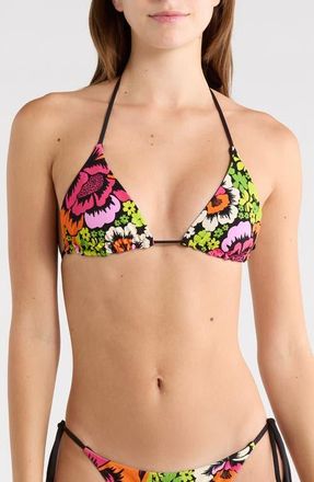 Rip Curl Carioca Slider Triangle Bikini Top in Bloom at Nordstrom, Size Medium