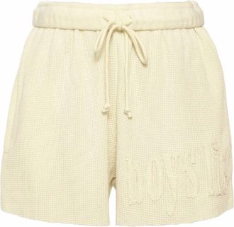 Boys Lie Womens Butter Me Up Basic Shorts In Yellow