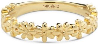 Devata Daisy Flower Ring in 14K Gold in Yellow Gold at Nordstrom, Size 5