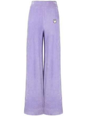 Palm Angels Pantaloni sportivi con logo - Viola