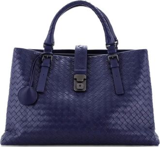 Bottega Veneta Roma Bag Intrecciato Nappa Medium tote bag - Blu