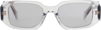 Prada Light Grey Rectangular Ladies Sunglasses PR 17WSF 12R30B 51